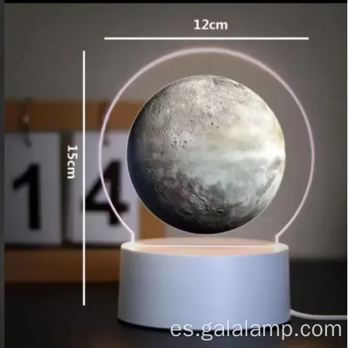 Luz de acrílico luminoso de graduación 3D creativa